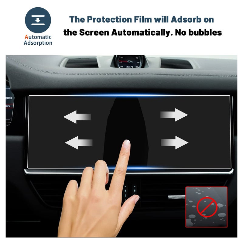 RUIYA Cayenne Screen Protector for Porsche Cayenne 12.3-in Touch Screen,for Porsche Cayenne Accessories 9HD Tempered Glass Compatible with 2019 2020 2021 2022 2023 Porsche Cayenne S/GTS/Turbo/Turbo GT - Image 4