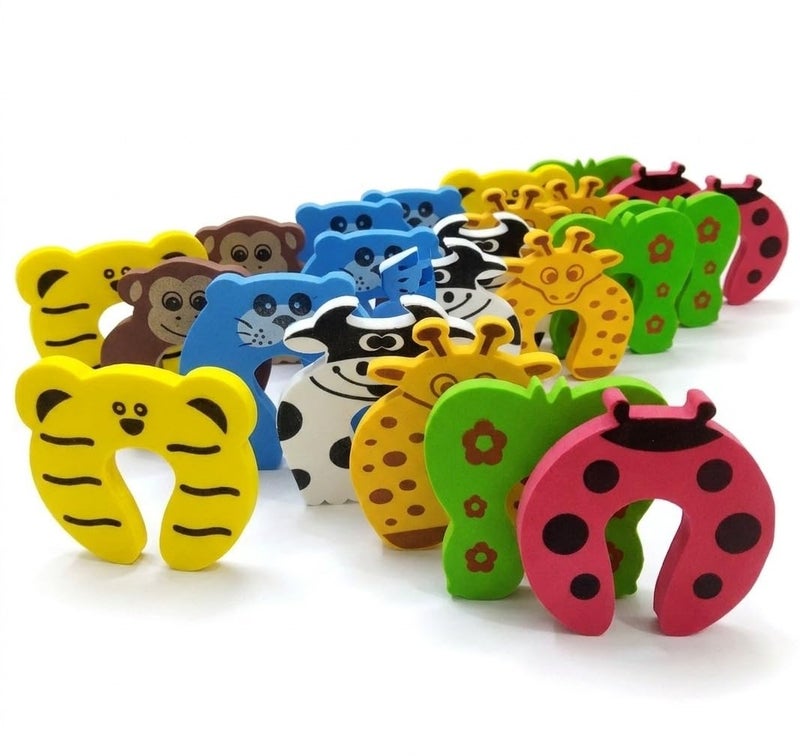BabySafeHouse Finger Pinch Door Guard for Baby Safety (Animal Shape-Pack of 20)-Door Stopper for Protection from Door Slamming & Accidental Door Lock - Image 5