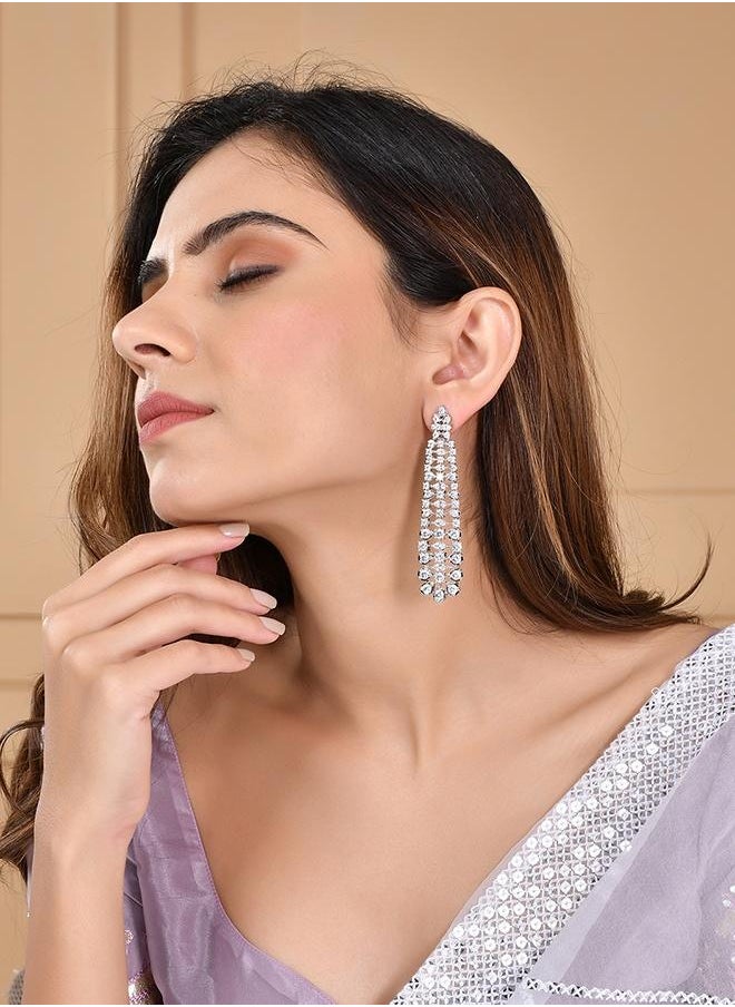 VOYLLA Starlight Uri Long Statement Earrings  - Image 5