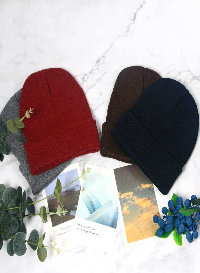 LYDTICK 25 Pack Winter Beanie Hats Bulk for Men Women, Wholesale Knit Beanies Cold Weather Skull Caps, Bright Color, M/One size - Image 4
