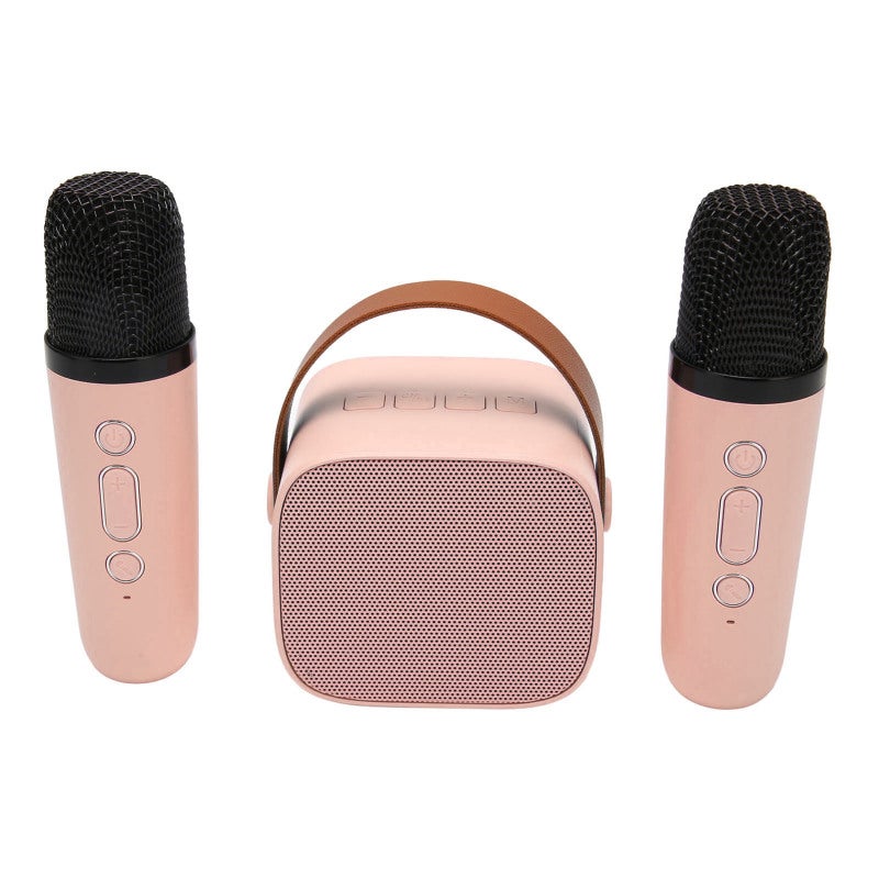 Portable Bluetooth Karaoke Machine with 2 Wireless Microphones - Dual Internal Magnetic Speakers KTV Function for Home Entertainment - Image 3