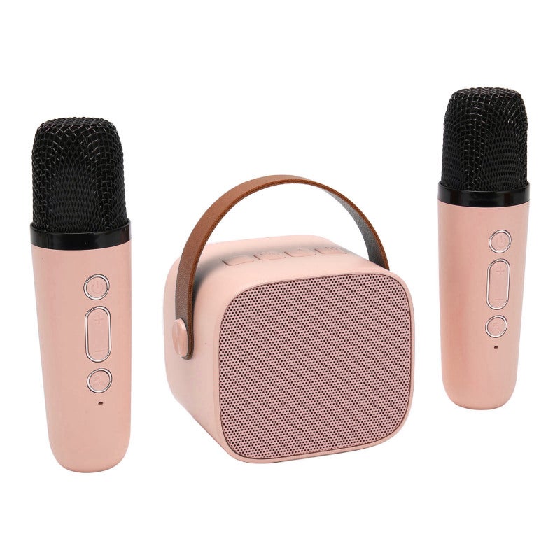 Portable Bluetooth Karaoke Machine with 2 Wireless Microphones - Dual Internal Magnetic Speakers KTV Function for Home Entertainment - Image 4