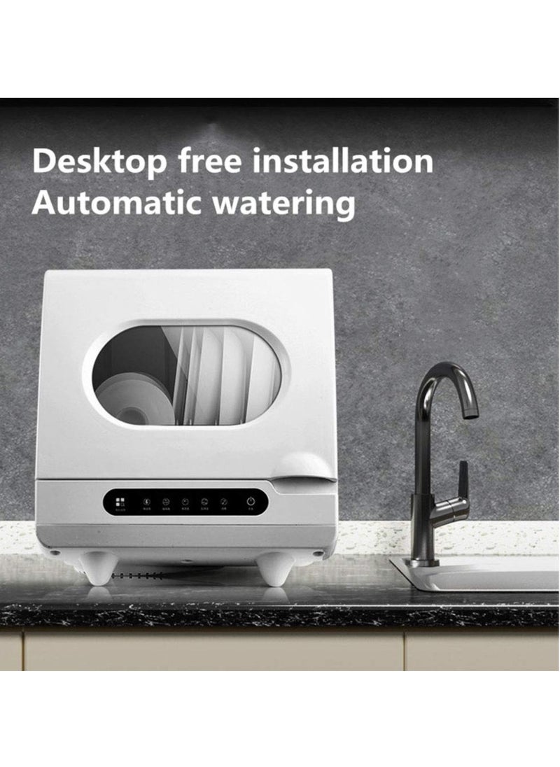 ET-LIFE Countertop Dishwasher, Installation-Free Automatic Dishwasher, 4 Programs, High Temp Disinfection and Hot Air Drying for 4-6 People  - Image 3