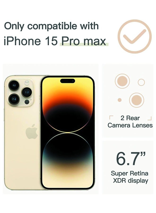 HY iPhone 15 Pro Max Case 6.7 Inch Anti-Yellowing Mil-Grade Anti-Drop iPhone 15 Pro Max Cover Transparent, Slim Crystal, Full Coverage Lens Protection, Anti-Scratch Clear  - Image 2
