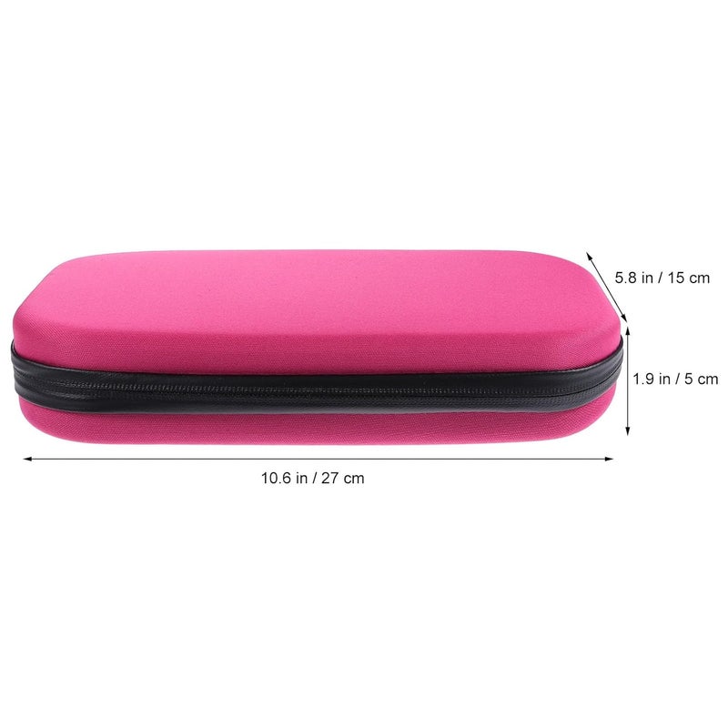 Portable Eva Stethoscope Storage Case with Zipper Hard Shell, Pink Stethoscope Carrying Box for Medical Use and Travel, Compact Auscultator Organizer with Divider - Image 2