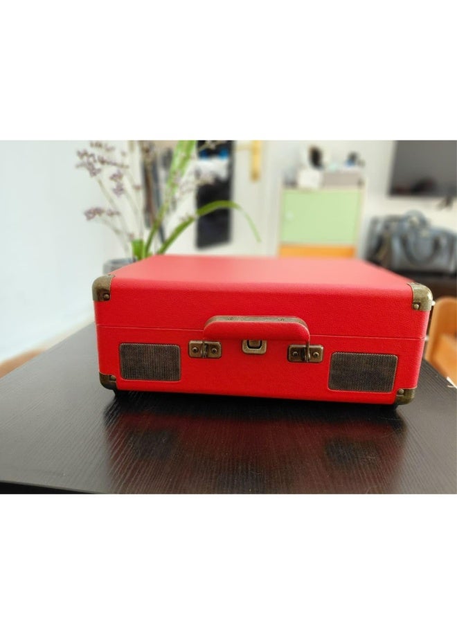 Smartbarry Portable Karaoke Bluetooth Unique SuitCase Speaker with 2 dual Microphones with Karaoke Family/Offering Indoor & Outdoor KTV ECO FRIENDLY & experience in different enviroment- Red - Image 4