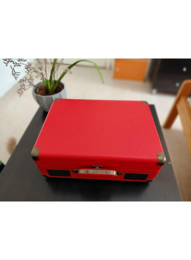 Smartbarry Portable Karaoke Bluetooth Unique SuitCase Speaker with 2 dual Microphones with Karaoke Family/Offering Indoor & Outdoor KTV ECO FRIENDLY & experience in different enviroment- Red - Image 2