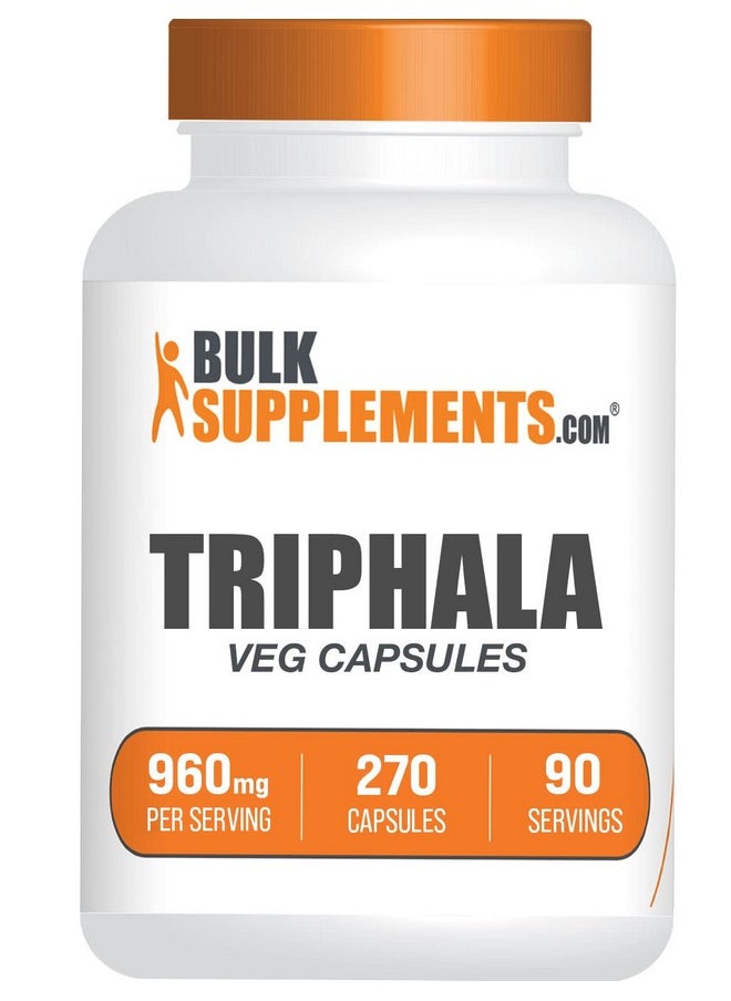BulkSupplements Com Triphala Capsules Herbal Supplements Triphala Supplement Triphala Pills Amalaki Bibhitaki And Harataki Blend 3 Triphala Capsules Per Serving 270 Veg Capsules  - Image 2