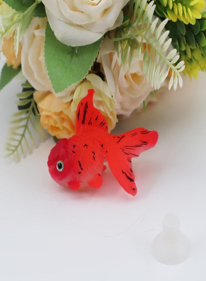 DEFKIYT Aquarium Simulation Goldfish, Increase Artificial Fish Moving Floating Fake Fishes for Tank Silicone Luminous False Swimming Goldfishes for Fishbowl - Image 4