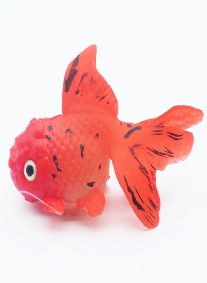 DEFKIYT Aquarium Simulation Goldfish, Increase Artificial Fish Moving Floating Fake Fishes for Tank Silicone Luminous False Swimming Goldfishes for Fishbowl - Image 1