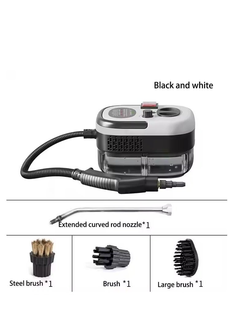 توبي بخارشو دستی پرقدرت ۲۵۰۰ وات – با فشار بالا، مخزن ۱.۴ لیتری، بدنه استیل ضدزنگ، مناسب برای نظافت خودرو، چربی‌زدایی آشپزخانه، شست‌وشوی کولر گازی – ولتاژ ۲۲۰/۱۱۰ ولت، گرم شدن سریع در ۶۰ ثانیه - Image 5