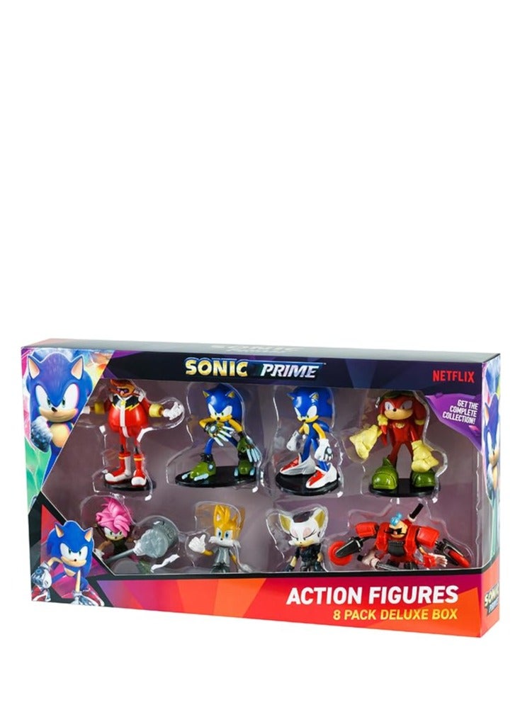 Sonic Articulated Action Figures figure 8 pack deluxe box (S1)