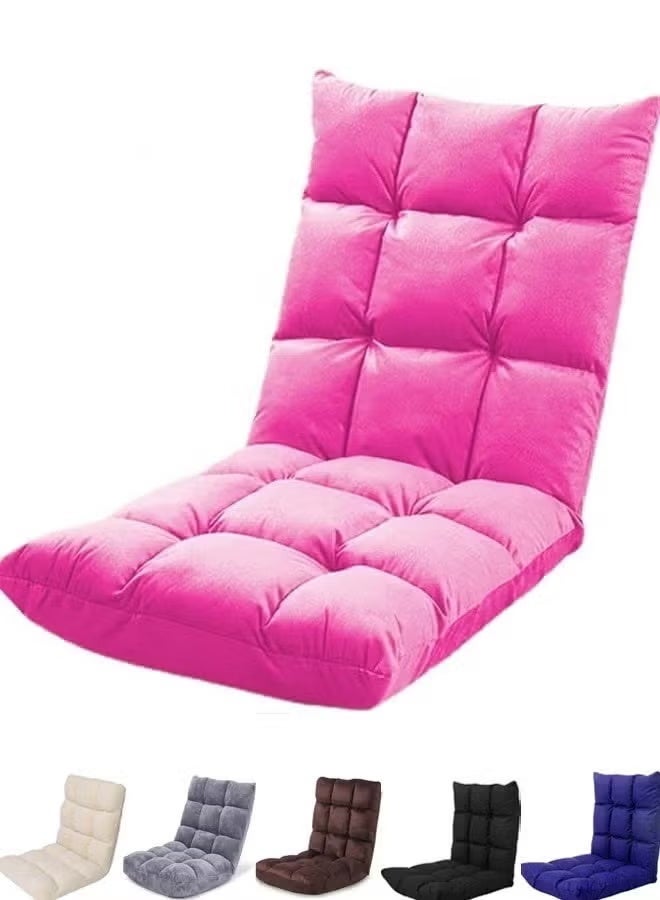 Cady One Ground chair for camping and trekking, multi-colored, velvet-quality foam padded with adjustable back, 10 x 50 x 110 cm - Image 1