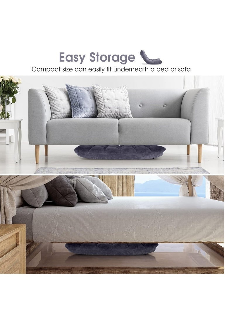 Cady One Ground chair for camping and trekking, multi-colored, velvet-quality foam padded with adjustable back, 10 x 50 x 110 cm - Image 4