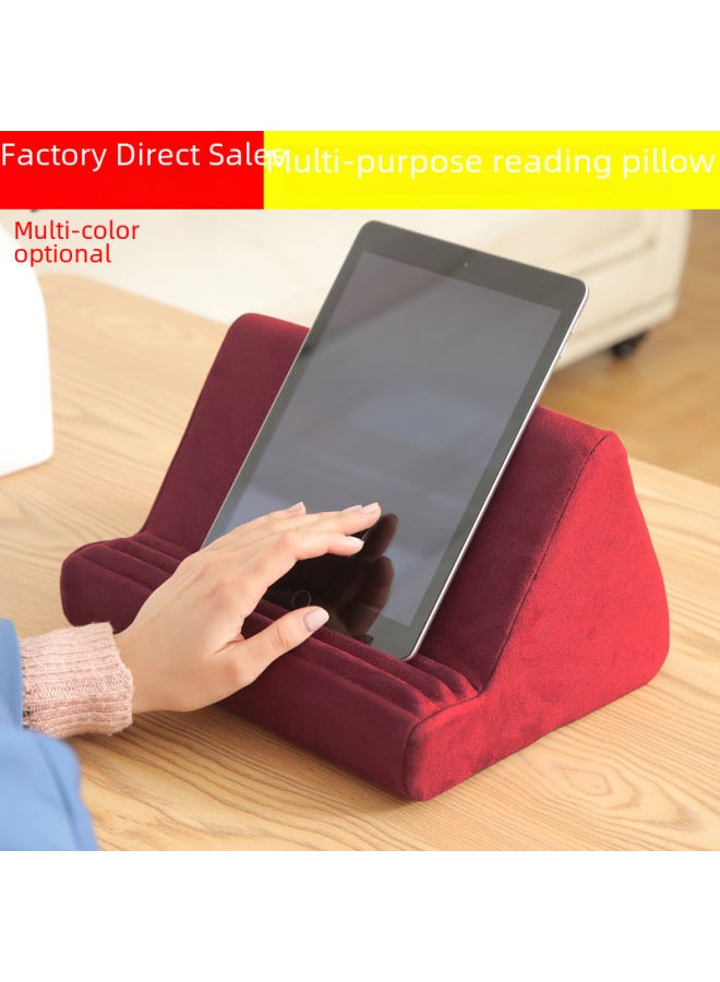 Adjustable Soft Pillow Mobile Phone Stand Tablet Desktop Reading Bracket Holder Arm Rest Cushion Pad For Laptop Computer-Color:Sapphire Blue-Applicable Dimensions:Second Generation -5:28.5*25*18.5cm - Image 4