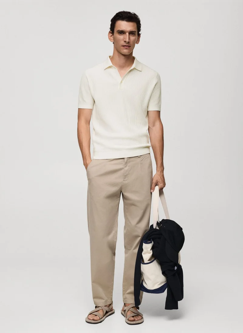 مانجو مان Fluidoh-H Short Sleeve Polo Shirt