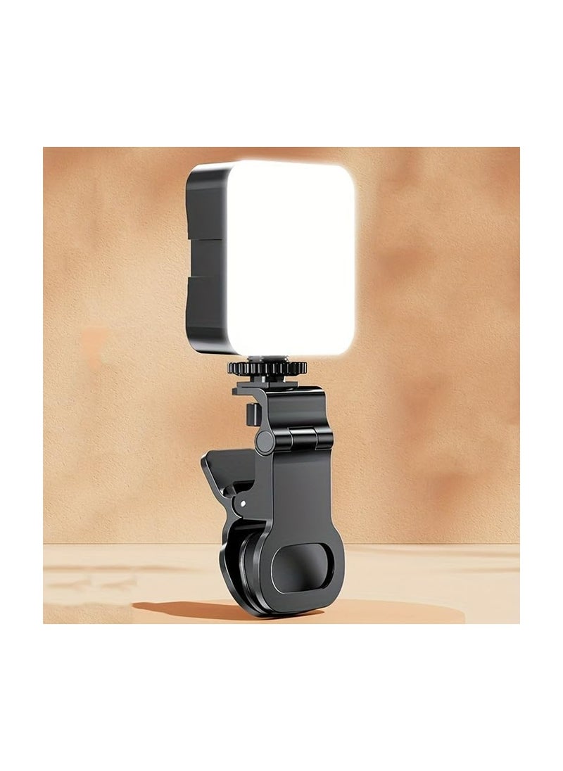 Generic - 64 LED Rechargeable Selfie Light - 7 Lighting Mode Phone Ring Light Mini Portable Clip on Fill Lights for iPhone, Cell Phone, Laptop, TikTok, Selfie, Video Conference, Camera - Image 1