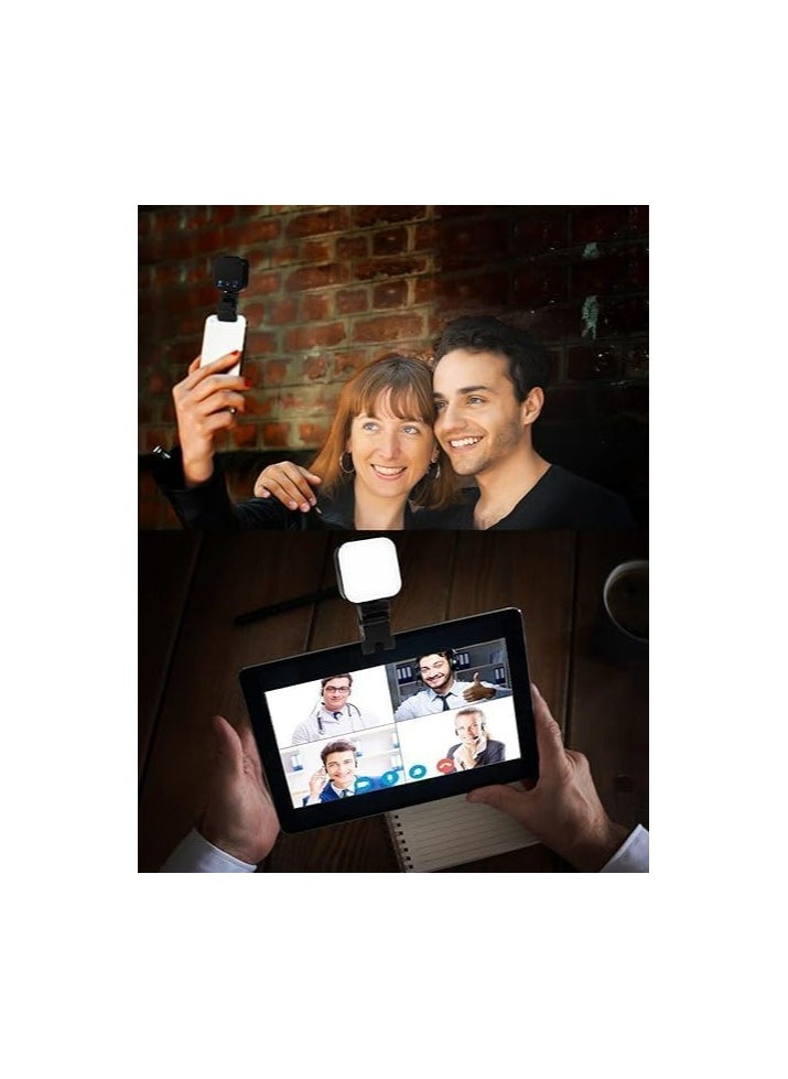 Generic - 64 LED Rechargeable Selfie Light - 7 Lighting Mode Phone Ring Light Mini Portable Clip on Fill Lights for iPhone, Cell Phone, Laptop, TikTok, Selfie, Video Conference, Camera - Image 1