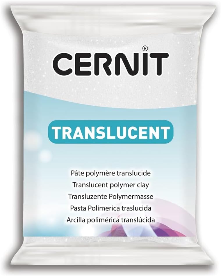 CERNIT Translucent Polymer Clay - Ruby Red, 56g - Image 1