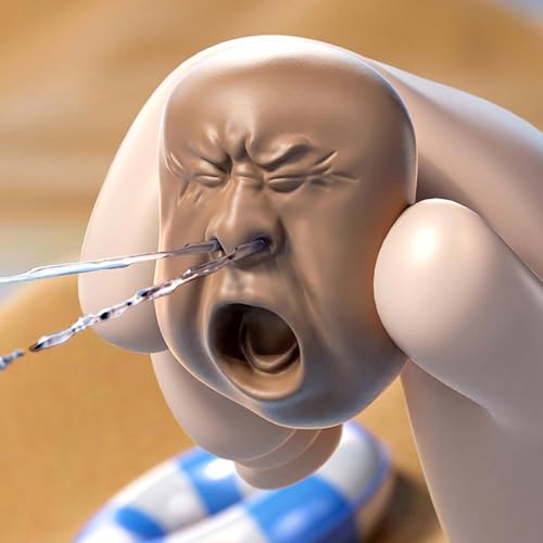 Zbdroxygen Funny Yawning Face Prank Water Gun Double Side, 5.6 * 1.7 * 2.3in, Gag Prop for Office Pranks,sonny's Play, Party Icebreakers, Tea Table Decoration - Image 4