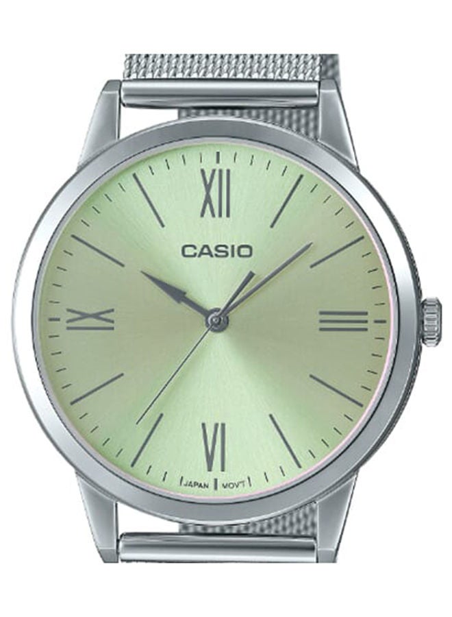 CASIO Men Watch Analog Silver Dial Stainless Steel Mesh Band MTP-E600M-9BDF - Image 3
