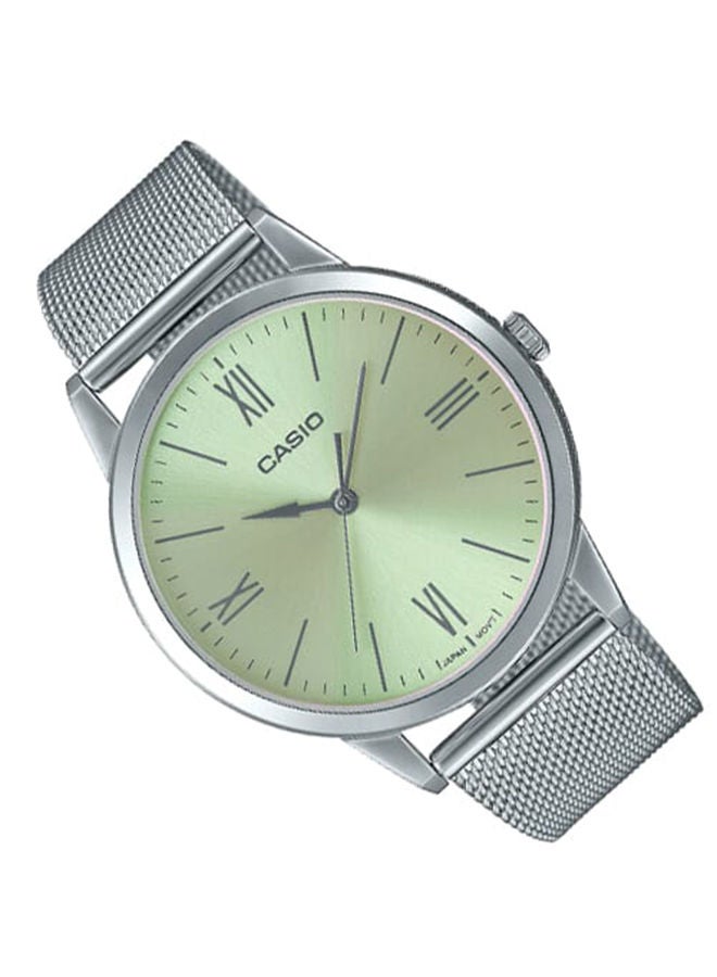 CASIO Men Watch Analog Silver Dial Stainless Steel Mesh Band MTP-E600M-9BDF - Image 2