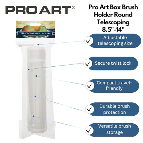 Pro Art Telescoping Brush Holder, Round, 8.5 by 14-Inch - Image 2