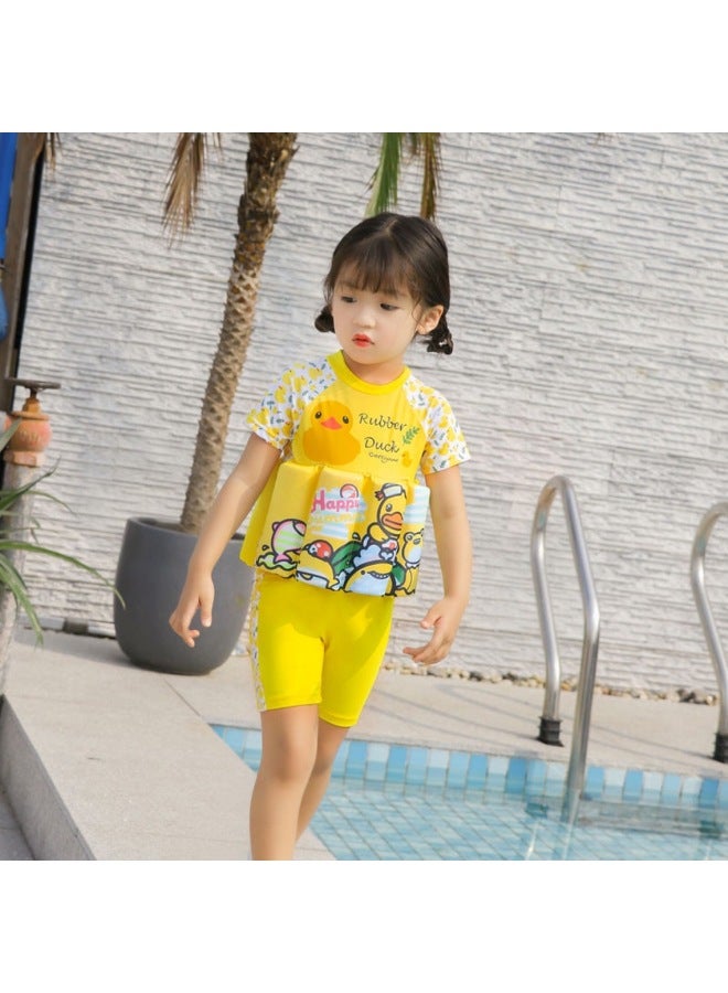 Loquat 2024 Children's Swimsuit One-piece Buoyancy Swimming Suit For Boys And Girls Baby Cute Children's Swimming Equipment Bag-Color:Handsome Crocodile- - Image 2