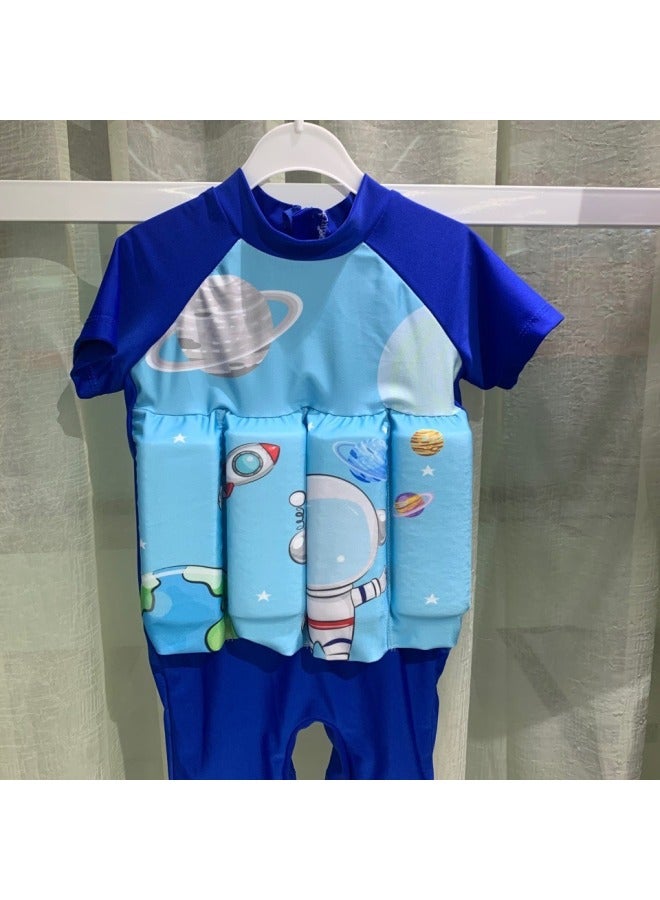 Loquat 2024 Children's Swimsuit One-piece Buoyancy Swimming Suit For Boys And Girls Baby Cute Children's Swimming Equipment Bag-Color:Handsome Crocodile- - Image 4
