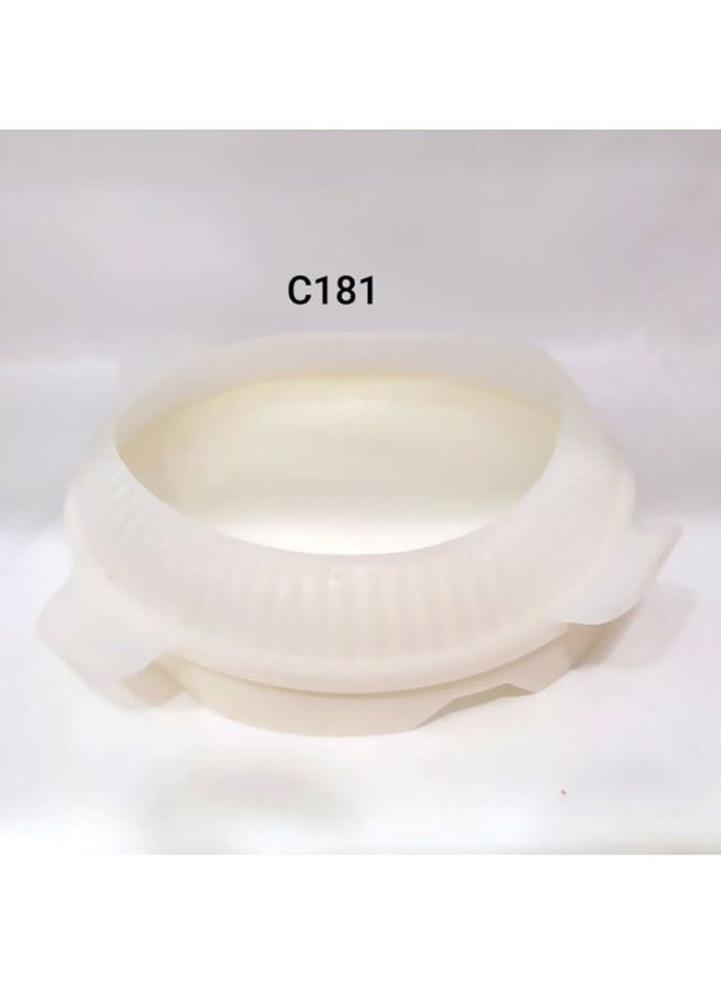 نيبمينينت قالب كيك من السيليكون أبيض 19x5سم - Image 4