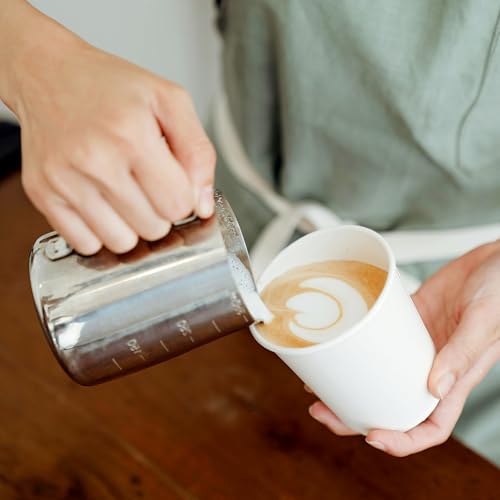 METAPRINT Disposable Paper Cups 12 oz [100 Pack], White Hot Coffee Cups, 12 oz Paper Coffee Cups, Thickened Design for Cafes, Bistros, Parties, and Events - Image 2