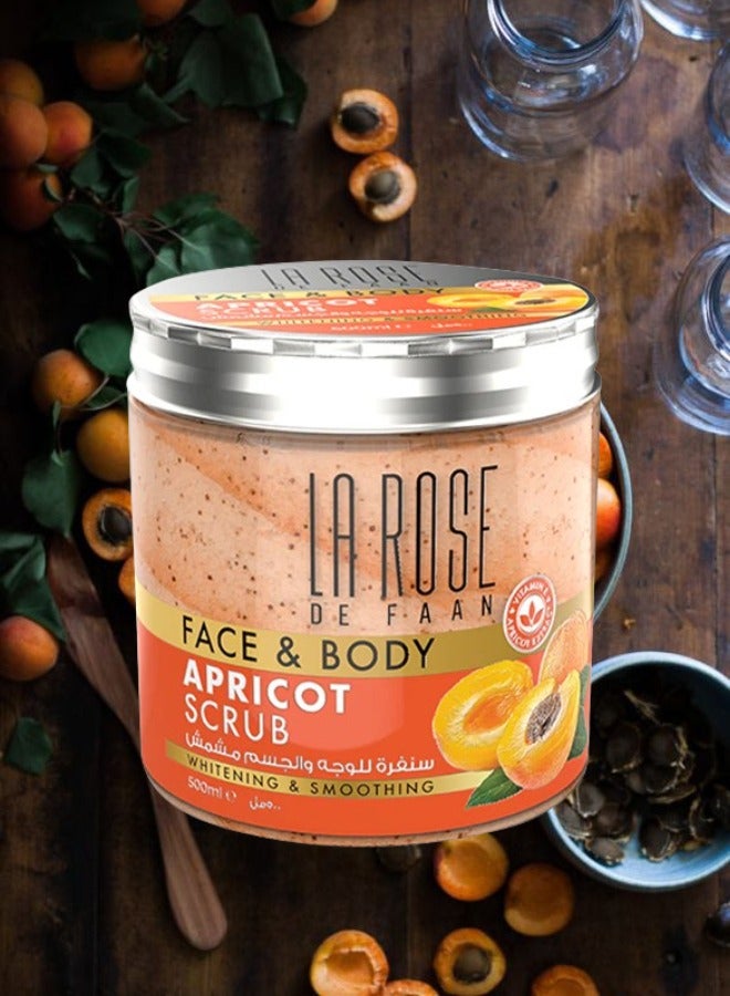 La Rose Face And Body Apricot Scrub 500ML 