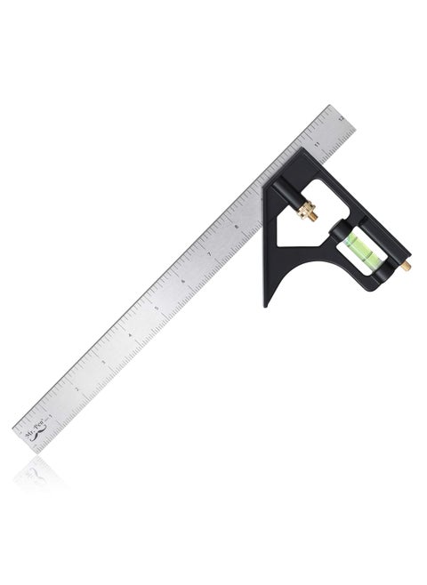 Mr. Pen- Combination Square, 12" Combo Square, Carpentry Tools, Carpenter Square, Woodworking Tools,Framing Square, T Square, T Ruler, Combination Square Set, Square Tool, Metal Square