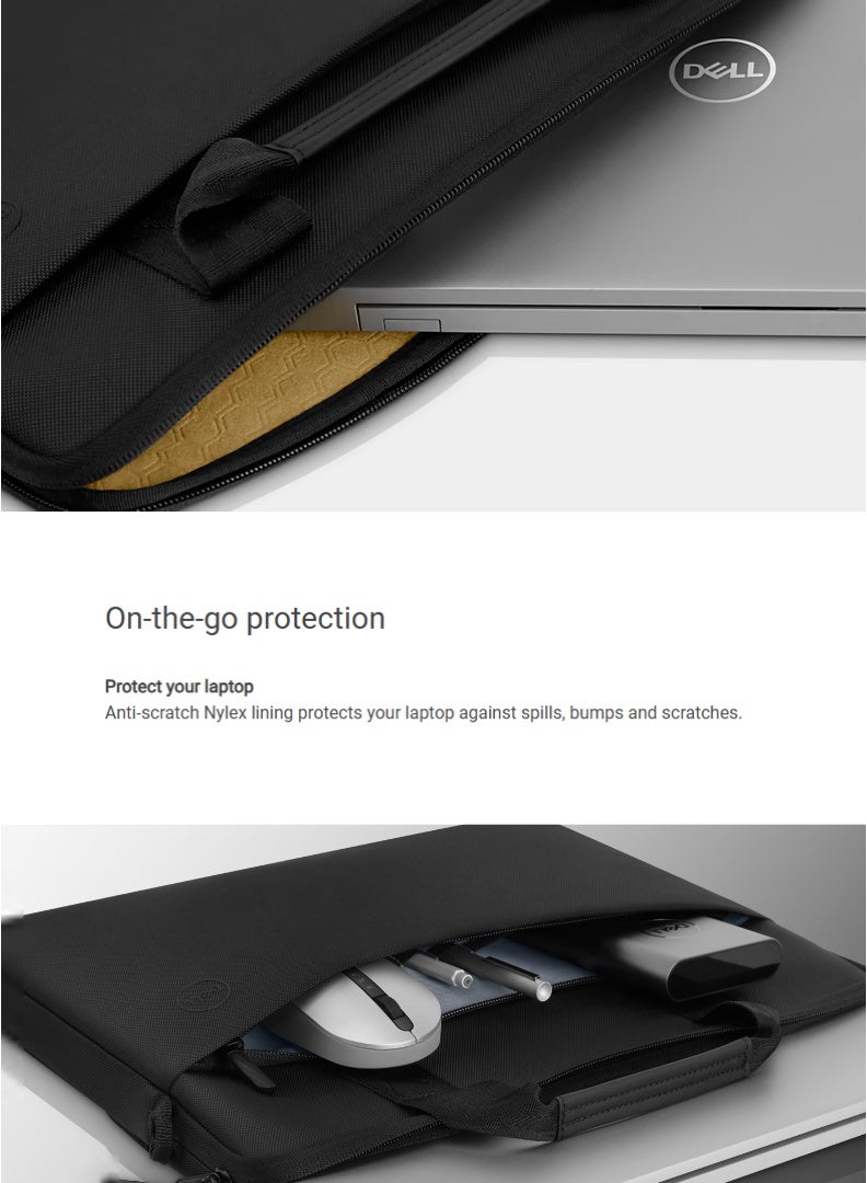 DELL Laptop Bag Pro Sleeve 13" – Slim, Water-Resistant Protection for Daily Commute | Heather Gray  - Image 4