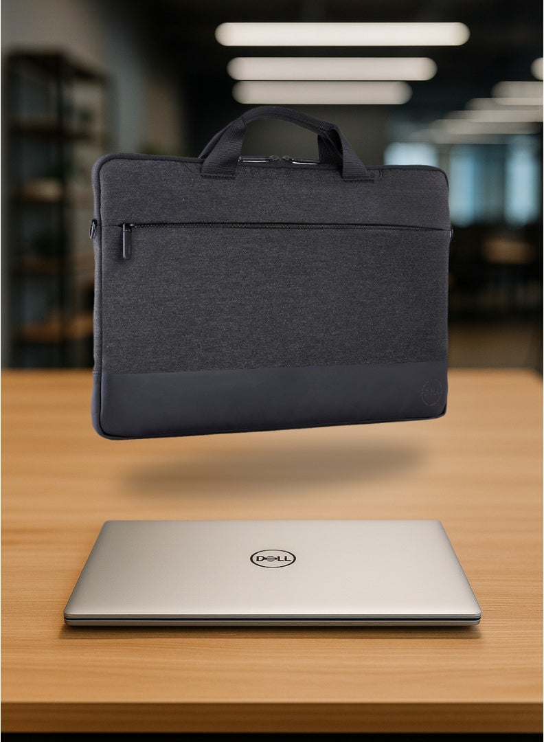 DELL Laptop Bag Pro Sleeve 13" – Slim, Water-Resistant Protection for Daily Commute | Heather Gray  - Image 3