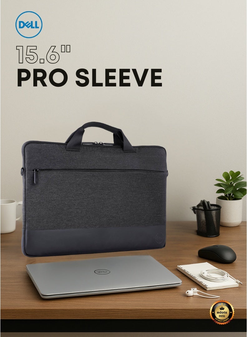 DELL Laptop Bag Pro Sleeve 13" – Slim, Water-Resistant Protection for Daily Commute | Heather Gray  - Image 1