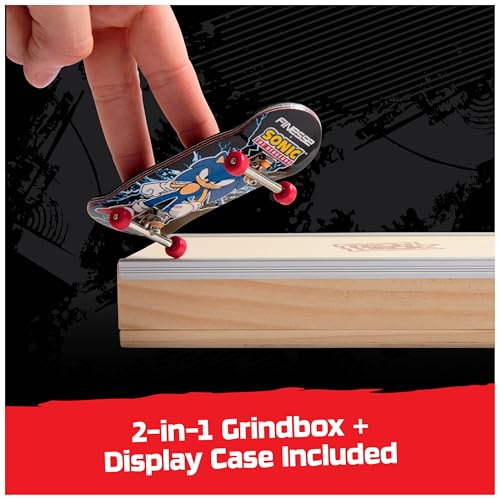 TECH DECK, Finesse X Sonic The Hedgehog Pro Series Finger Board with Storage Display, Built for Pros; Authentic Mini Skateboards, Kids Toys for Ages 6 and up - Image 5