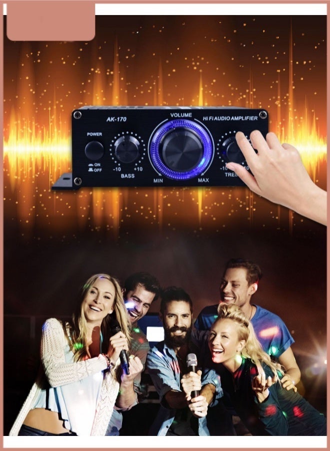 مضخم صوت صغير للسيارة، مستقبل ستيريو HiFi لموسيقى السيارات - Image 5