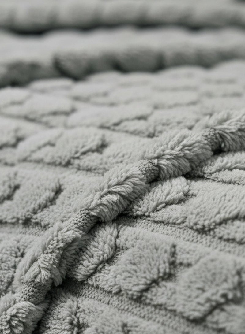 ناداف بطانية شتوي مزدوج خامة فرو محفور 100% مقاس 220×240 سم - Image 2