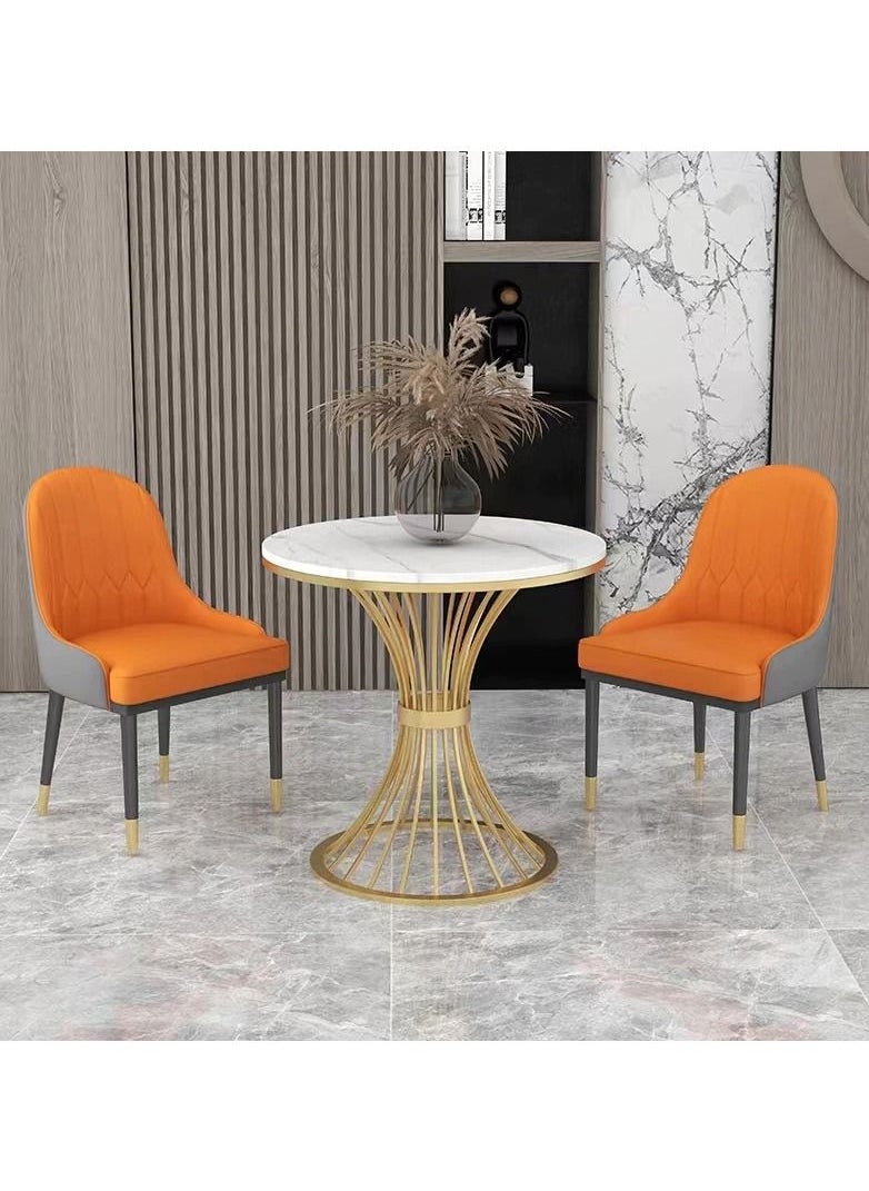 Generic Nordic marble round side table living room furniture sofa corner small tables balcony luxury coffee table  - Image 2