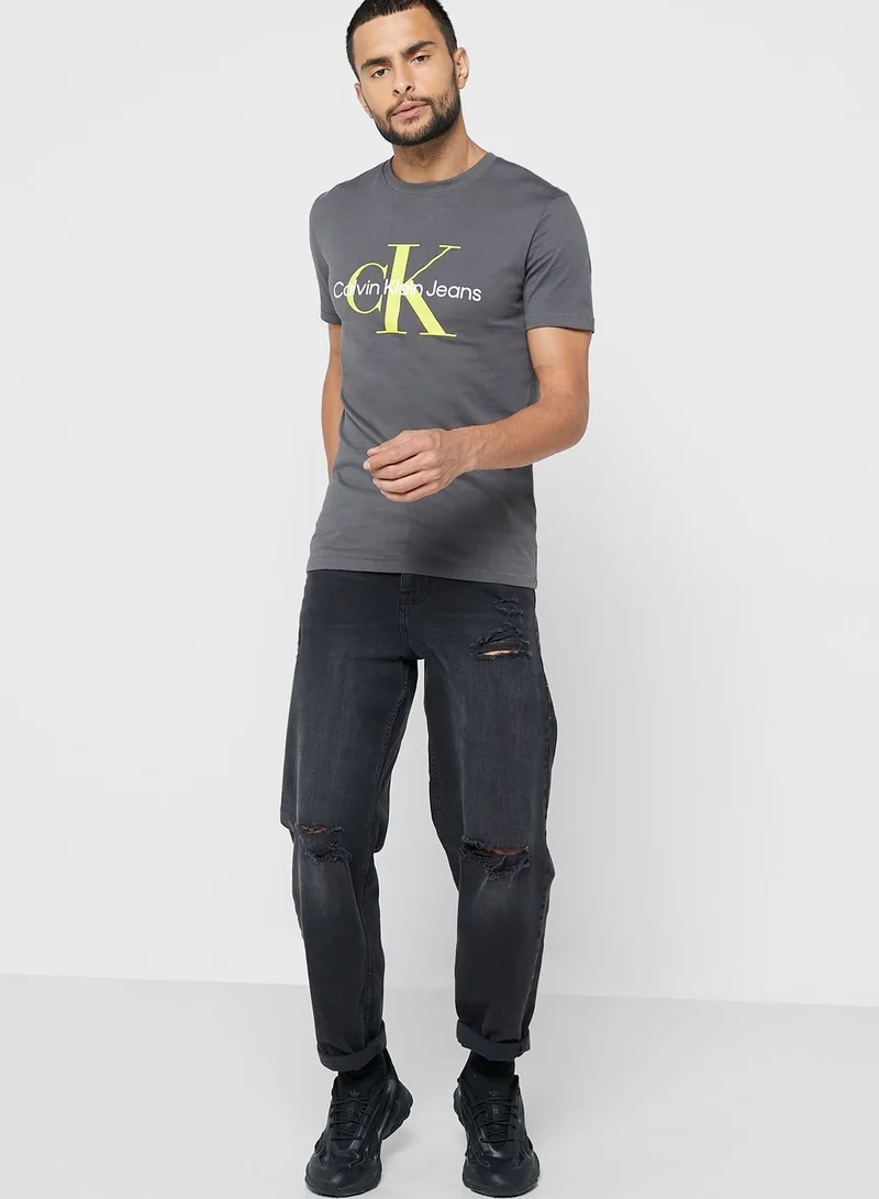 Calvin Klein Jeans Logo Crew Neck T-Shirt