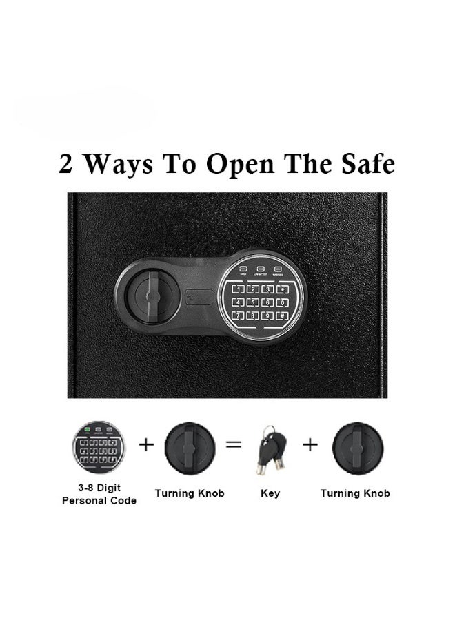 AFRA Drop Safe (AF-DP-45SCE-2040) 455×345×300mm – Electronic Keypad Steel Deposit Safe with Override Key, Anti-Theft Cash Drop Safe Locker for Home, Office & Retail - Image 2