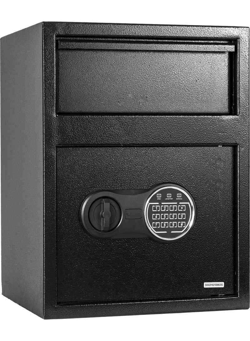 AFRA Drop Safe (AF-DP-45SCE-2040) 455×345×300mm – Electronic Keypad Steel Deposit Safe with Override Key, Anti-Theft Cash Drop Safe Locker for Home, Office & Retail - Image 1