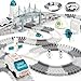 GIAT Race Car Tracks Set Birthday Gift for 3 4 5 6 7 Year Old Boys 290 PCS Flexible Train Track Kit for Kids Interactive Toy with Cars and Rocket - Image 2