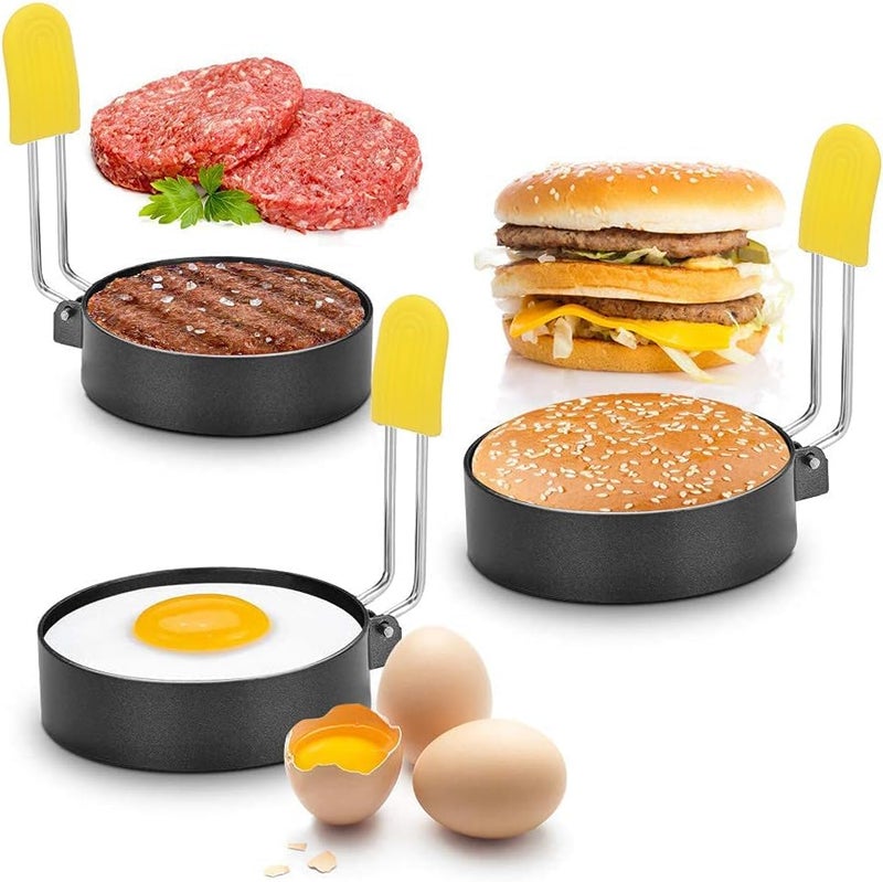 BENCI Egg Ring for Frying Eggs and Egg McMuffins 3", Egg Mold for Breakfast Sandwiches, Egg Rings for Griddle, Egg Circle Mold, Round Egg Shaper Mold, 2 Pack 3 Inch. - Image 4