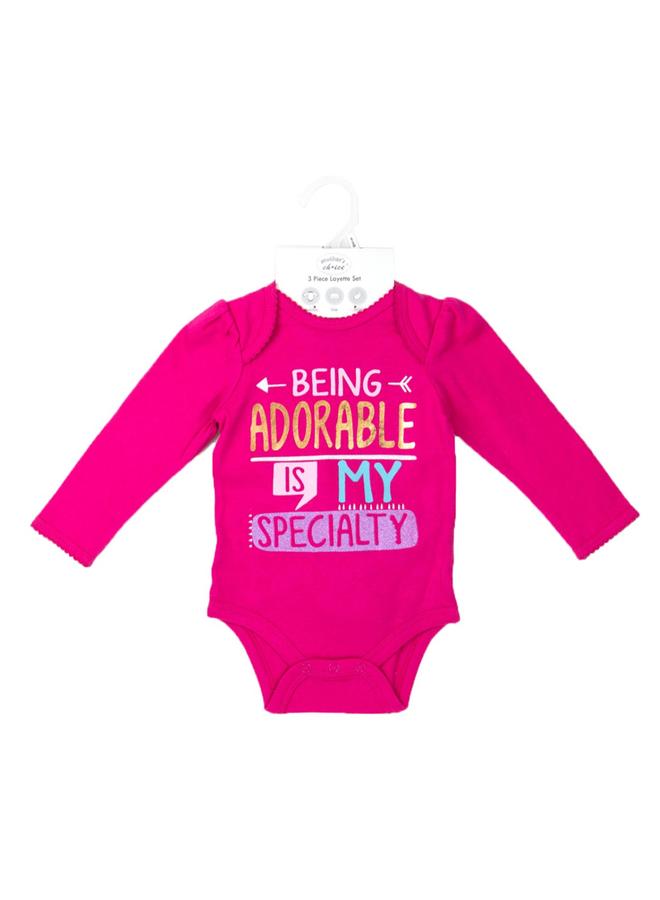 Mothers Choice 3-Piece Baby Outfit Tutu Bodysuit, Hat And Socks Set - Image 2