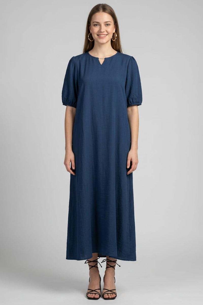 bebe Women Plain Maxi Dress, Dark Teal - Image 1