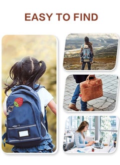 Sweet Life 2 Pcs Smart Finder Apple AirTag Leather Keychain Case Holder Compatible, GPS Airtag Keychain Finder Tracker with Key Ring, Anti Scratch Protective Air Tag Cover for Keys  - Image 5