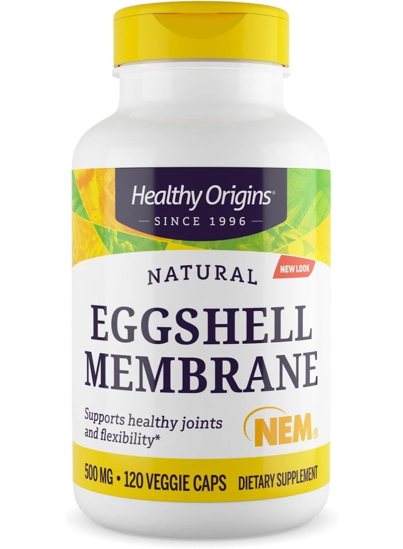 Healthy Origins غشاء قشر البيض - يدعم المفاصل الصحية والمرونة | 500 ملغ | مكمل غذائي | 120 كبسولة نباتية - Image 1