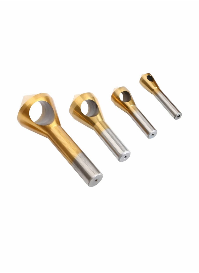 Generic - Titanium Coated Countersink Chamfer Tool Deburring Tool Set Metal Wood Drill Bits Business 4pcs - Image 1